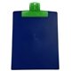 a translucent lime clip & dark blue board 9 x 12 keep - it(tm) clipboard
