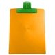 a translucent lime clip & orange board 9 x 12 keep - it(tm) clipboard