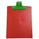 a translucent lime clip & red board 9 x 12 keep - it(tm) clipboard