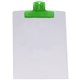a translucent lime clip & white board 9 x 12 keep - it(tm) clipboard