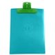 a translucent lime clip & translucent aqua board 9 x 12 keep - it(tm) clipboard