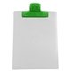 a translucent lime clip & translucent frost board 9 x 12 keep - it(tm) clipboard