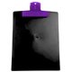 a translucent purple clip & black board 9 x 12 keep - it(tm) clipboard