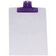 a translucent purple clip & white board 9 x 12 keep - it(tm) clipboard
