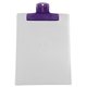 a translucent purple clip & translucent frost board 9 x 12 keep - it(tm) clipboard