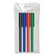 aerial view a black/blue/red/green note writers(r) - fine point fiber point pens - usa made - 4 ct, image 1 of 2