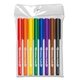 aerial view a black/blue/red/green/orange/purple/yellow/brown note writers(r) - fine point fiber point pens - usa made - 8 pk, image 1 of 2