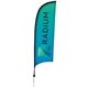 9' Premium Razor Sail Sign Kit (single-sided With Ground Spike)