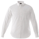 aerial view a white (125) mens wilshire long sleeve button up shirt, image 1 of 3