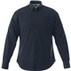 aerial view a navy (575) mens wilshire long sleeve button up shirt, image 1 of 3