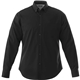 aerial view a black (995) mens wilshire long sleeve button up shirt, image 1 of 3