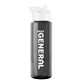 a transparent smoke bottle & white lid the guzzler - 32 oz transparent bottle with flip straw lid