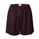 aerial view a maroon badger - womens pro mesh 5 shorts with solid liner, image 1 of 3