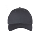 aerial view a dark grey valucap - adult cotton twill cap, image 1 of 3