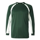 aerial view a forest/ white badger - mens b - core hook long sleeve t - shirt, image 1 of 3
