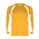 aerial view a gold/ white badger - mens b - core hook long sleeve t - shirt, image 1 of 3