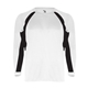 aerial view a white/ black badger - mens b - core hook long sleeve t - shirt, image 1 of 3