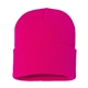 a neon fuchsia sportsman - 12 solid cuffed beanie - colors