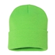 a neon green sportsman - 12 solid cuffed beanie - colors