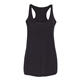 aerial view a solid black triblend bella + canvas - womens triblend racerback tank - colors, image 1 of 3
