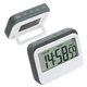 aerial view a gray soft touch widescreen kitchen timer / clock, image 1 of 2