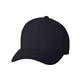 aerial view a dark navy flexfit adult wool blend cap - all, image 1 of 3