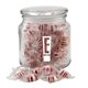 a clear glass jar jar with starlight peppermints