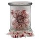 a clear jar with starlight peppermints