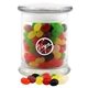 a clear jar with jelly beans