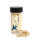 aerial view a clear 3 tube filled with cashews, image 1 of 6