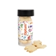 aerial view a clear tube with animal crackers, image 1 of 6