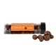 aerial view a clear tube with choc covered peanuts, image 1 of 6