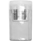 a clear flip top pencil sharpener - full color decal