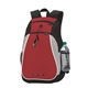 aerial view a red atchison polyester peewee backpack, image 1 of 3
