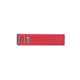 aerial view a red ul listed aluminium 2200 mah lithium ion portable power bank charger (photoimage full color), image 1 of 2