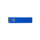 aerial view a blue ul listed aluminium 2200 mah lithium ion portable power bank charger (photoimage full color), image 1 of 2