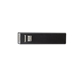 aerial view a black ul listed aluminium 2200 mah lithium ion portable power bank charger (photoimage full color), image 1 of 2