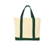 aerial view a natural/spruce port authority(r) - ideal twill two - tone shopping tote, image 1 of 6