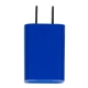 aerial view a blue ul listed usb wall charger ac adapter, image 1 of 9