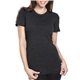 aerial view a vintage black next level apparel ladies triblend crew - colors, image 1 of 5