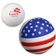 aerial view a blue/red/white patriotic stress ball - stress reliever, image 1 of 2