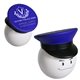 aerial view a blue/white policeman mad cap - stress reliever, image 1 of 2