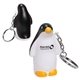 aerial view a white/black penguin key chain - squishy stress relievers, image 1 of 2