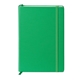 aerial view a medium green pms355 promotional custom neoskin(r) hard cover journal notebook, image 1 of 2