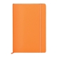 aerial view a orange pms157 promotional custom neoskin(r) hard cover journal notebook, image 1 of 3