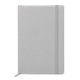 aerial view a silver pms cool gray 6 promotional custom neoskin(r) hard cover journal notebook, image 1 of 3