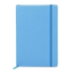 aerial view a light blue pms292 promotional custom neoskin(r) hard cover journal notebook, image 1 of 5