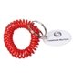 a red bracelet coil keychain