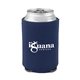 a navy colorful collapsible can cooler