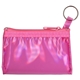 aerial view a pink 8 pieces rainbow first aid pouch, image 1 of 2